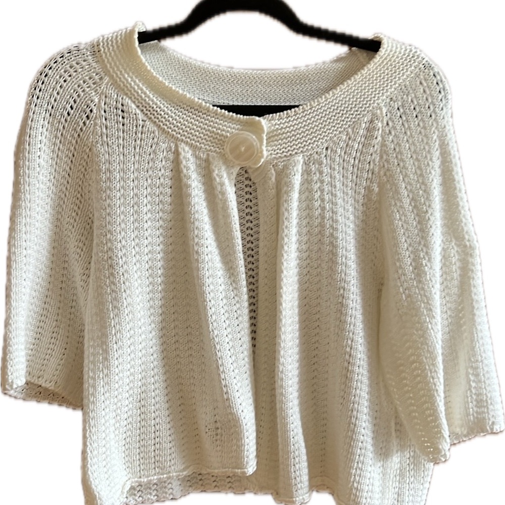 Dress barn PL creamy white sweater.